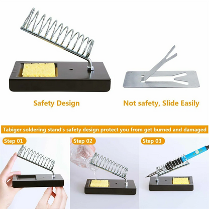 220V 60W Soldering Iron Kit Adjustable Temperature 15 in 1 Tool Set With Soldering Iron EU Plug