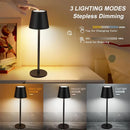 Cordless Table Lamps USB Rechargeable Lamp Simplicity Desk Lamp ,LED Battery Operated lamp with Touch Control Table lamp