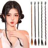Synthetic 2pcs Braid Wig With Strong BB Clip Lightweight Box Braid Ponytail Hair Piece for Women