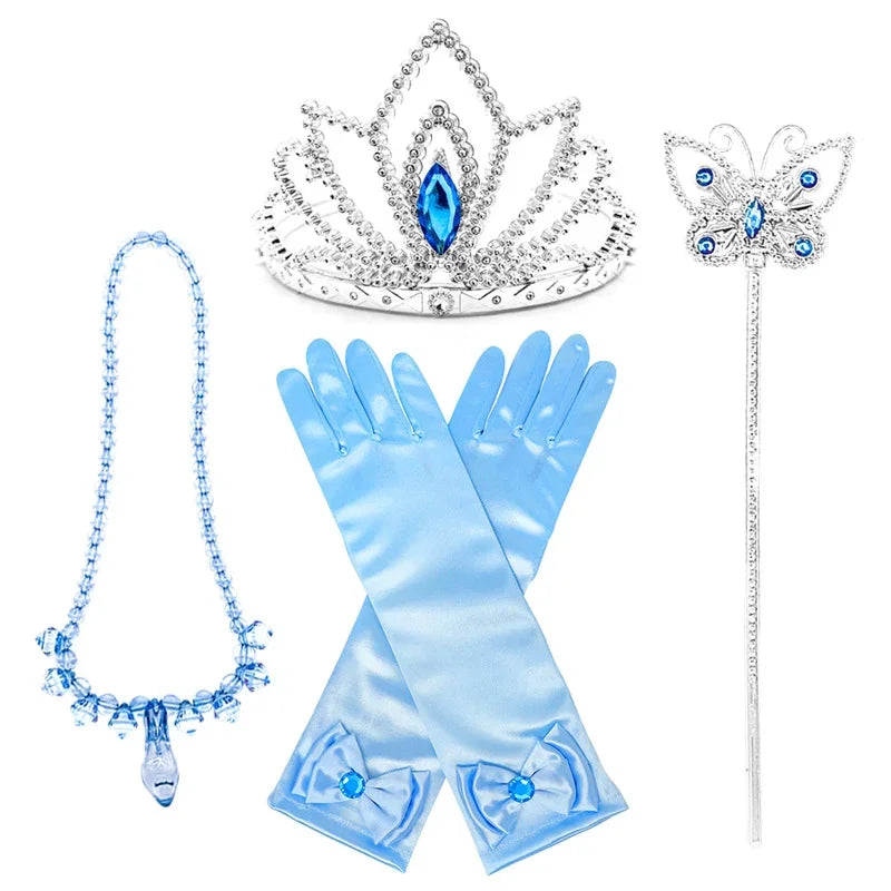 Disney Deluxe Elegant Cinderella Princess Ball Gown Fancy Birthday Cinderella Party Dress Vestidos Costume Play Carnival Apparel