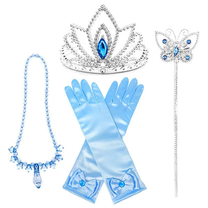 Disney Deluxe Elegant Cinderella Princess Ball Gown Fancy Birthday Cinderella Party Dress Vestidos Costume Play Carnival Apparel