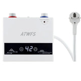 ATWFS Instant Water Heater 220V 4600W Portable Electric Heaters for Bathroom Hot Water Shower and Home Kitchen Heating