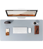 Large Mouse Pad,Office Desk Mat, Leather Desk Pad Protector, Non-Slip PU Leather Desk Blotter, Laptop Desk Pad