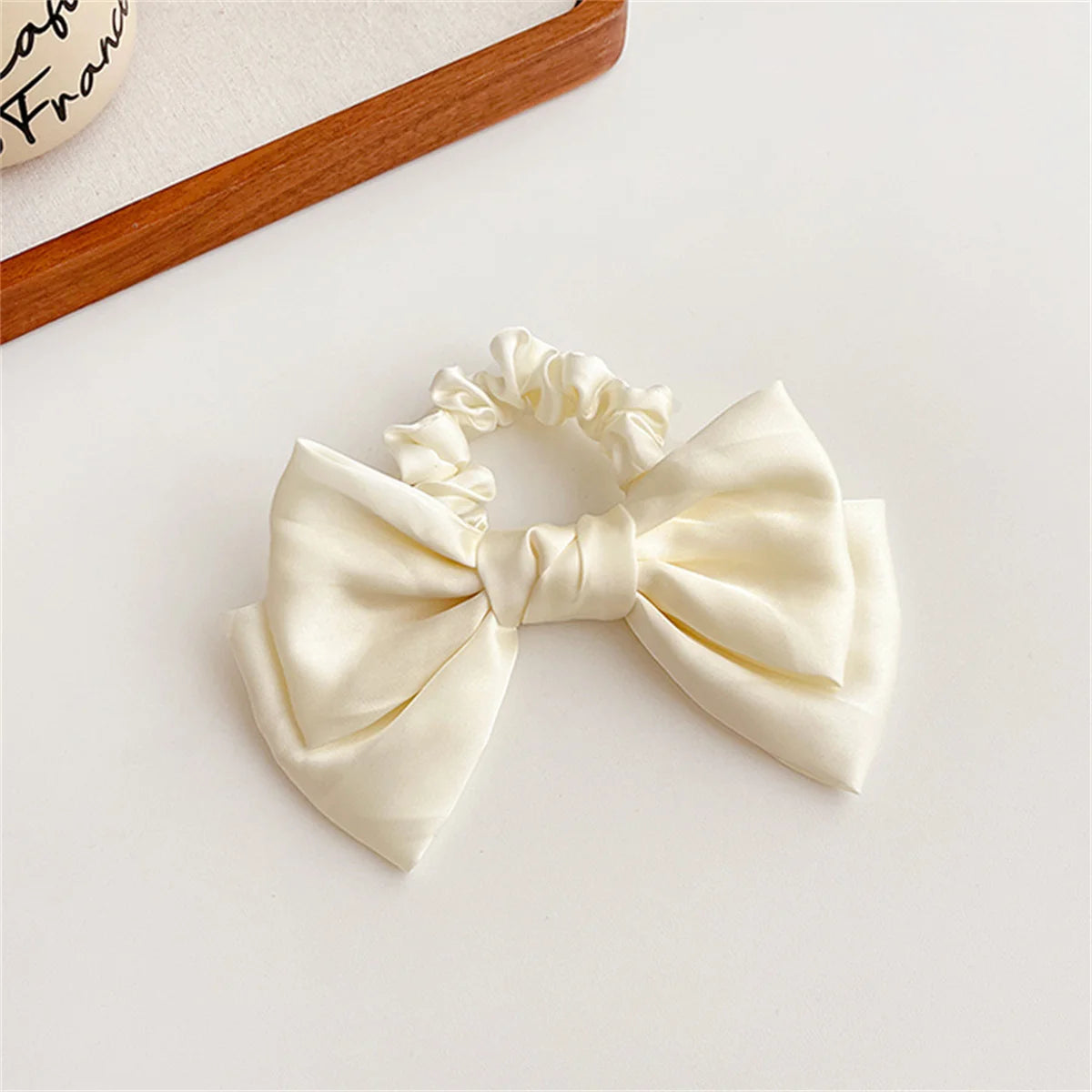 Solid color bow Hair tie Hair Accessories for Women
