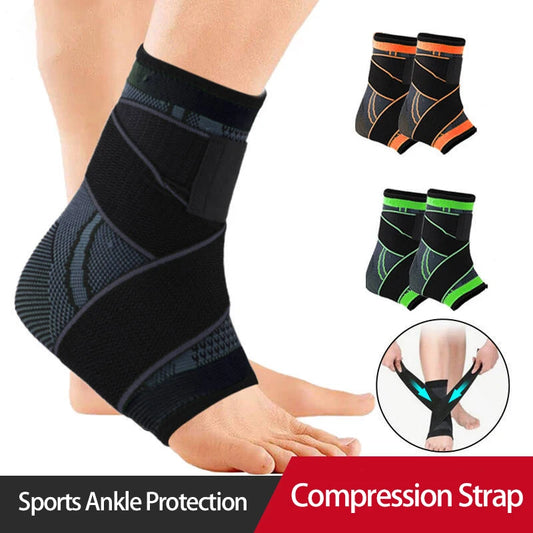 Ankle Protector Sports Gym Accessories Men Women Sports Wrap Compression Basketball Ankle Support Running Knitted Ankle Brace