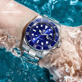 ADDIESDIVE Stainless Steel Watch Men's European and American Business Leisure Quartz Watch Waterproof Outdoor Sports Watch