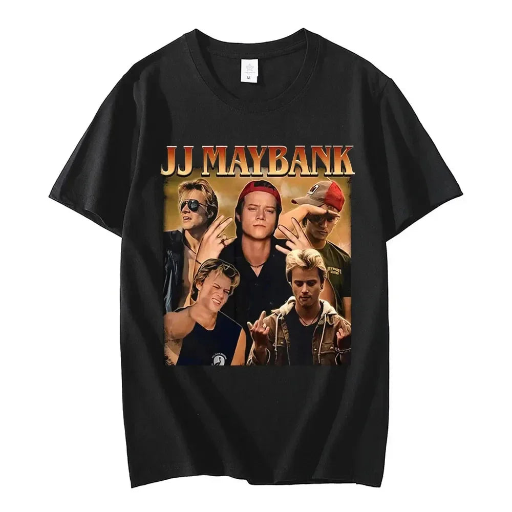 Camiseta de la serie de televisión Outer Banks 3 (2025), con estampado gráfico de JJ Maybank, de verano, de algodón, manga corta, estilo punk.