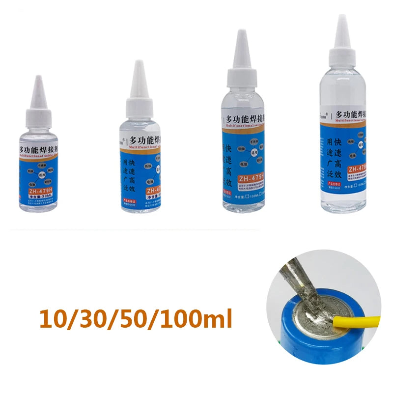 10/30/50/100ml Soldering Flux Liquid Solders Water For Stainless Steel galvanized Sheet/Copper/Iron/18650 Battery Welding
