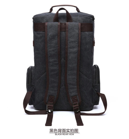 Mochila de lona multifuncional DISCOVERY-SUN, mochila informal para senderismo, mochila escolar para deportes al aire libre, mochila de viaje de gran capacidad.