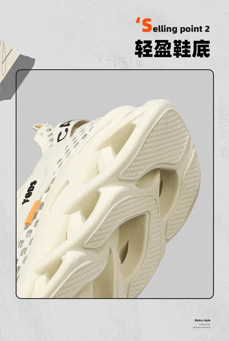 Men's Summer Mesh Sneakers - Breathable for Casual Outdoor Running Tennis Hiking & Luxury Platform Loafers Style