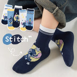 5 pares de calcetines para niños con puntadas de dibujos animados, calcetines para niño, calcetines de tubo medio para primavera y otoño, calcetines bonitos de algodón para niños, calcetines para niña, talla 1-12 años