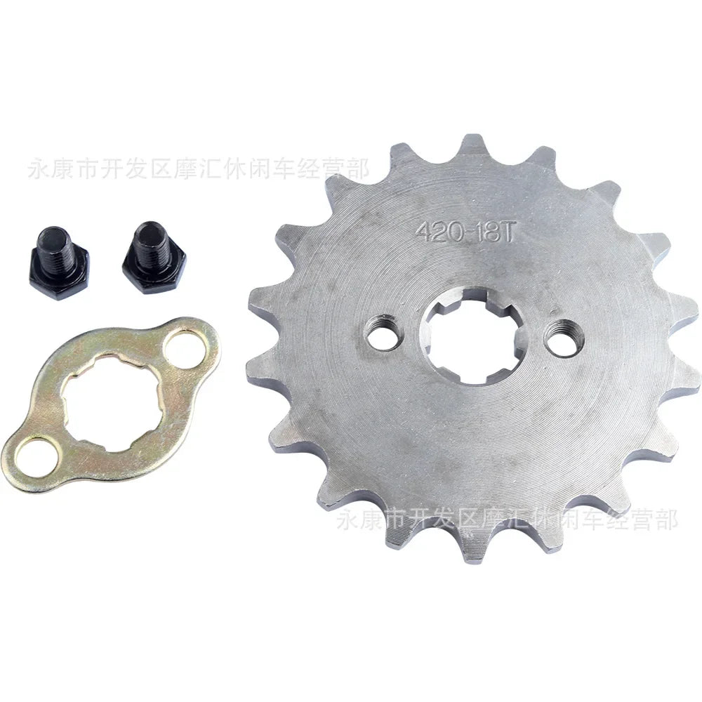Front Engine Sprocket for Pit Dirt Bike, Replacement Accessories, 420, 10, 12, 13, 14, 15, 16, 17, 18, 19 Tooth, 17mm, 70cc, 110cc, 125cc