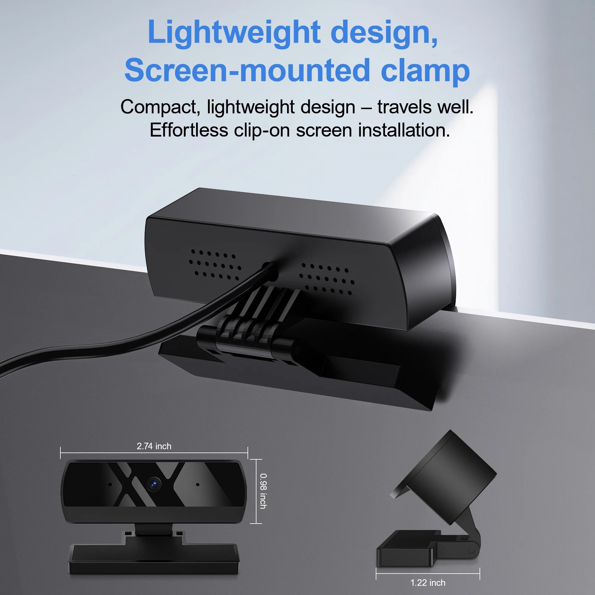 HD 1080P Web Camera with Microphone Autofocus USB Webcam PC Laptop Camera for Live Stream/Video Calling/Conference Plug and Play