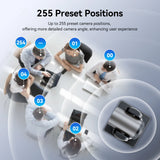 Retekess TC202 PTZ Conference Camera Double Zoom Lens USB3.0 HDMI 1080P/60FPS for Video Business Meeting Live Streaming Church