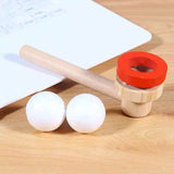 Classic Wooden Game Floating Ball Blow Pipe & Balls Blowing Toys Training Lung Capacity Montessori Early Learning Fun