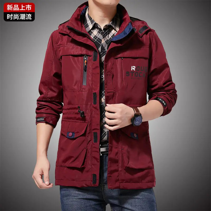 Chaqueta táctica cortavientos para hombre, impermeable, con capucha, para exteriores, deportiva, militar, talla europea, S-5XL, para escalada de campo, ropa fina