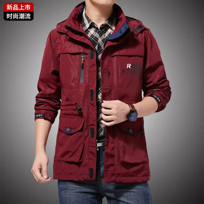 Chaqueta táctica cortavientos para hombre, impermeable, con capucha, para exteriores, deportiva, militar, talla europea, S-5XL, para escalada de campo, ropa fina