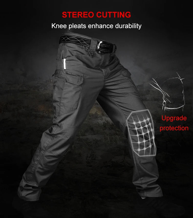 Tactical Cargo Pants Men Combat Outdoor Hiking Work Joggers Lightweight Trousers Male Elasticity Multiple Pockets Resistant Pant