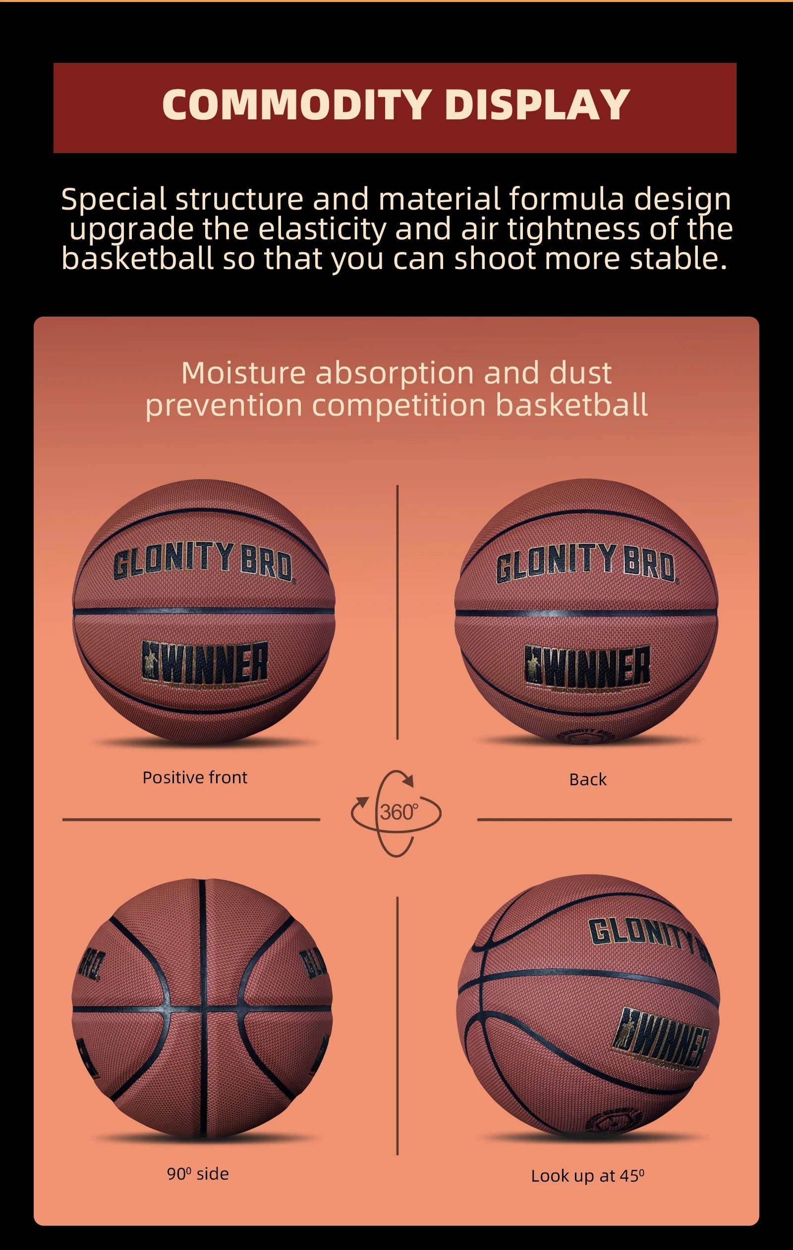 Basketball NonSlip Standard Size 7/6/5 Soft Wear Resistant PU Leather Outdoor Indoor Youth Children Match Training Ball Boy Gift
