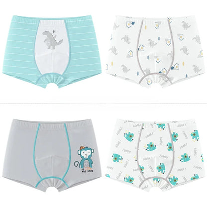 Calzoncillos bóxer de algodón puro para niños, ropa interior sin costuras y sin entrepierna, talla mediana/grande, para niñas 