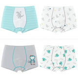Shorts de boxer de algodão puro infantil, roupas íntimas sem costura sem virilha, cuecas grandes médias, meninas