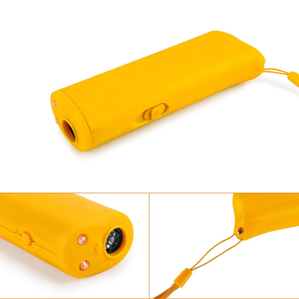 Ultrasonic Dog Chaser Stop Aggressive Animal Attacks Dog Repeller Stop Bark Device with LED Flashlight Pet Dog Training Tools