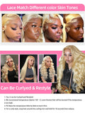 Rosabeauty HD Transparent 13x6 613 Body Wave Honey Blonde Lace Frontal Human Hair Wig Brazilian 13x4 Lace Front Wigs For Women