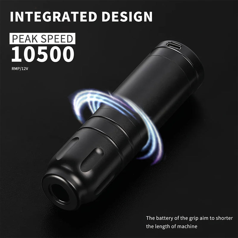 Máquina de tatuaje inalámbrica, batería de 1500 mAh, duración de batería de 6 horas, pluma de tatuaje, máquina de tatuaje, máquinas de maquillaje permanente, suministros para tatuajes