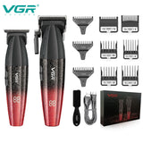 VGR Hair Trimmer Professional Hair Clippers Adjustable Hair Cutting Machine 9000 RPM Cordless Clippers and Trimmers Set V-640 S3