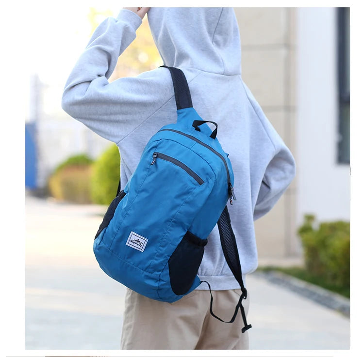 20L Portable Foldable Backpack Folding Mountaineering Bag Ultralight Outdoor Climbing Cycling Travel Knapsack Hiking Daypack