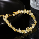JD Natural Citrines Gravel Stone Irregualr Chip Chakra Bracelet Women Fashion Jewelry Reiki Healing Adjustable Birthday Gifts