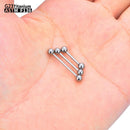 1/5/10pcs G23 Titanium External Internal thread Piercing Jewelry 14G 16G Long Industrial Sexy Barbell Barbell Ring Tongue