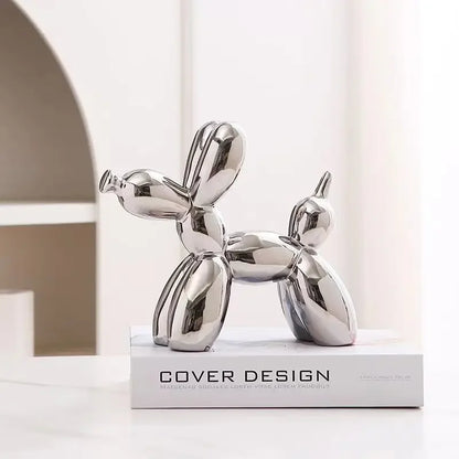 Escultura de cerámica abstracta con forma de perro, globo creativo, de ERMAKOVA, 11 cm/4,3 pulgadas, para decoración del hogar y la oficina, regalo