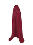 Capa de Veludo Unissex Estilo Ceifador com Capuz – Ideal para Halloween, Natal e Cosplay (Diabo, Bruxa, Mago ou Medieval)