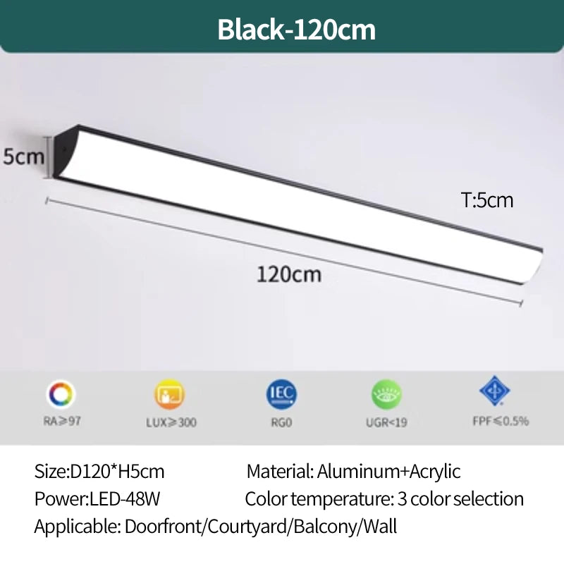 Outdoor wall lamp waterproof and rust proof hallway stairs garden walls balcony doors LED lights modern wall lights