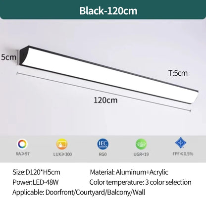 Outdoor wall lamp waterproof and rust proof hallway stairs garden walls balcony doors LED lights modern wall lights