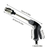 Pistola de agua de alta presión para lavado de autos, herramientas domésticas para lavado de autos, varilla de extensión de metal, revestimiento de goma, riego manual para jardín