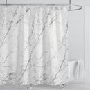 Cortina de ducha impermeable de mármol, cortina de ducha impermeable para decoración de baño, cortina de ducha impresa, lavable, con ganchos