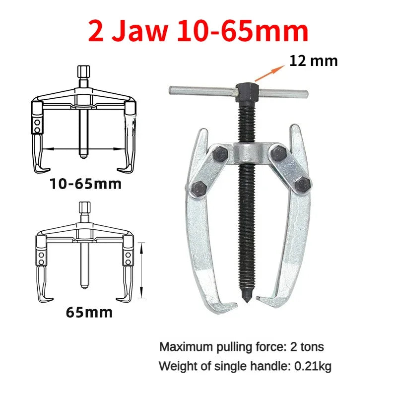Extractor de engranajes automotriz de 2 y 3 mordazas, herramienta para extraer la cadena del limpiaparabrisas, extractor de volante de 10 a 80 mm, herramientas mecánicas para reparación de automóviles.