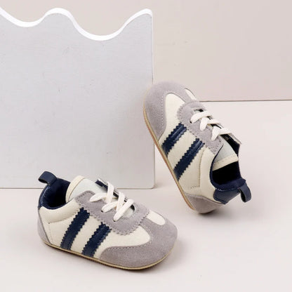 Hot Selling Baby Casual Sports Shoes Spring and Autumn Girls and Boys High Quality PVC Sole Anti Slip Prewalker Shoes BLS4034