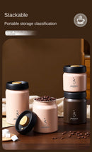 316 Stainless Steel Vacuum Coffee Storage Container Airtight Light-proof Tea Spice Food Storage Jar Kitchen Tool