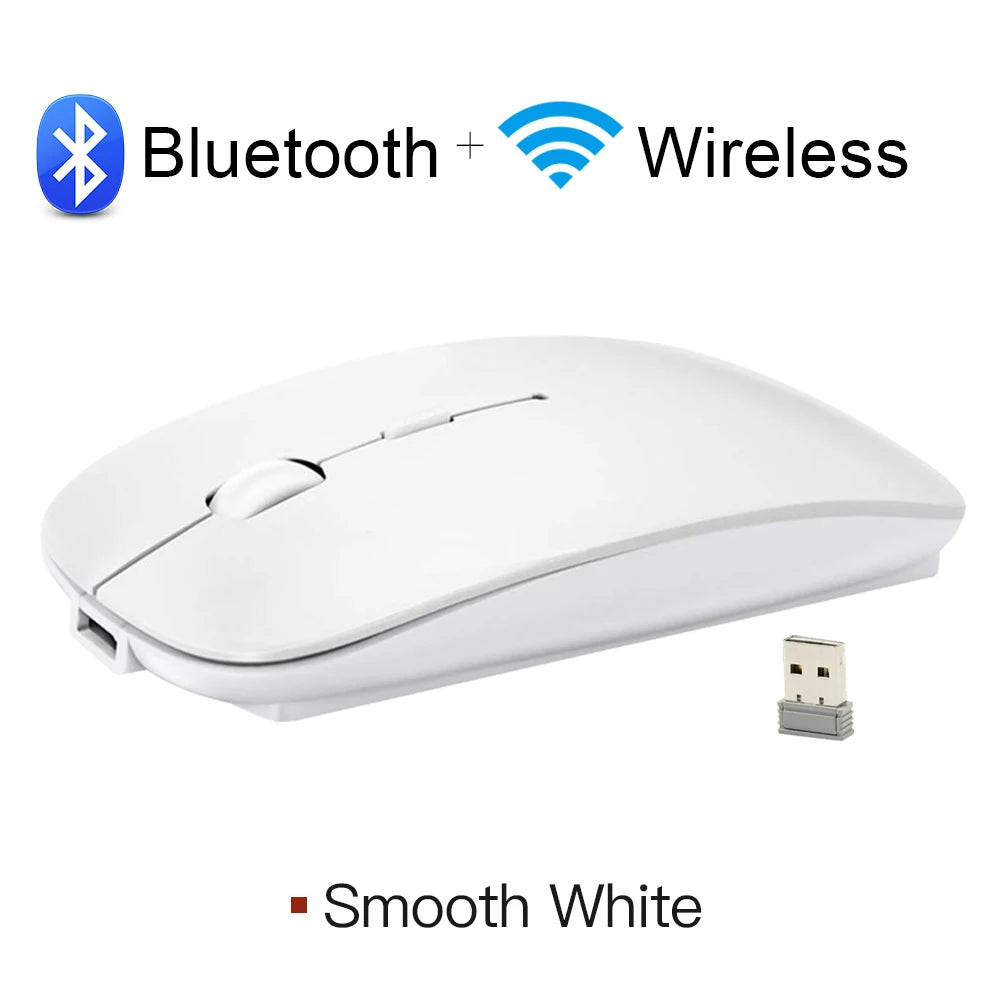Ratón Bluetooth para Apple MacBook Air Pro Retina 11 12 13 15 16 MacBook Laptop Ratón inalámbrico Recargable Ratón silencioso para juegos