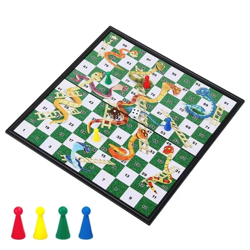 Bear brand science and education chess folding chessboard 2002 student entry early education puzzle battle chess table gam  toys