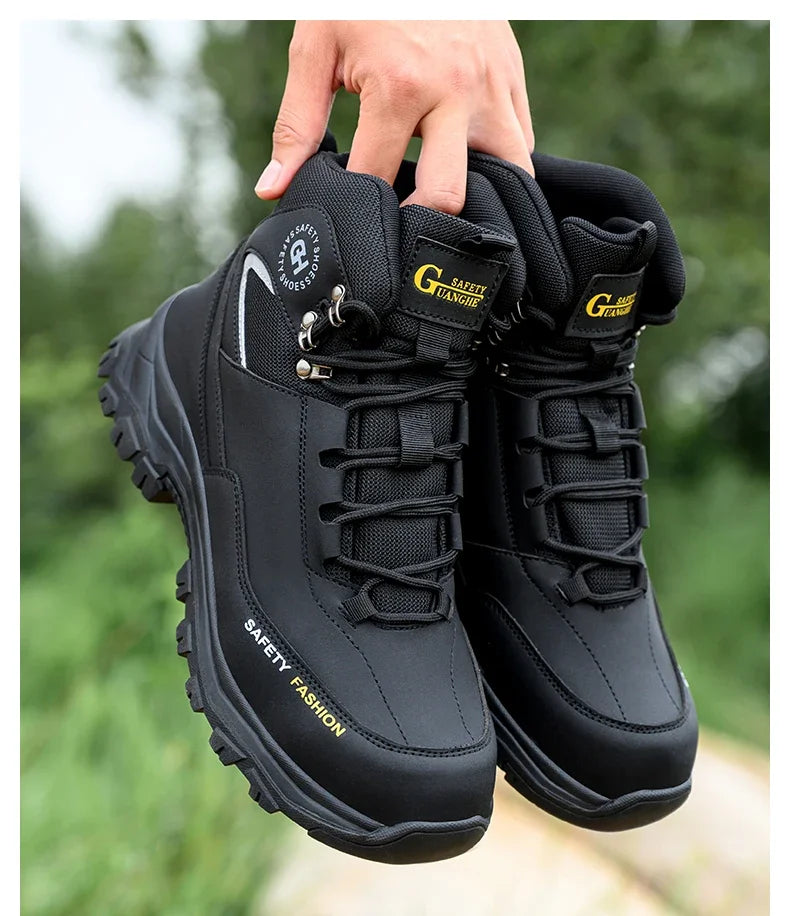 Waterproof Work Safety Boots Men Women Indestructible Anti smash Anti Puncture Work Shoes Protective Men Safety Shoes