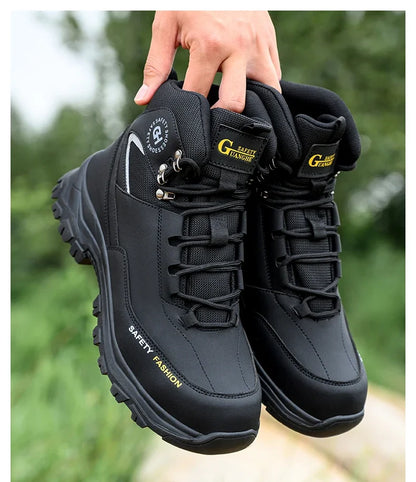 Waterproof Work Safety Boots Men Women Indestructible Anti smash Anti Puncture Work Shoes Protective Men Safety Shoes