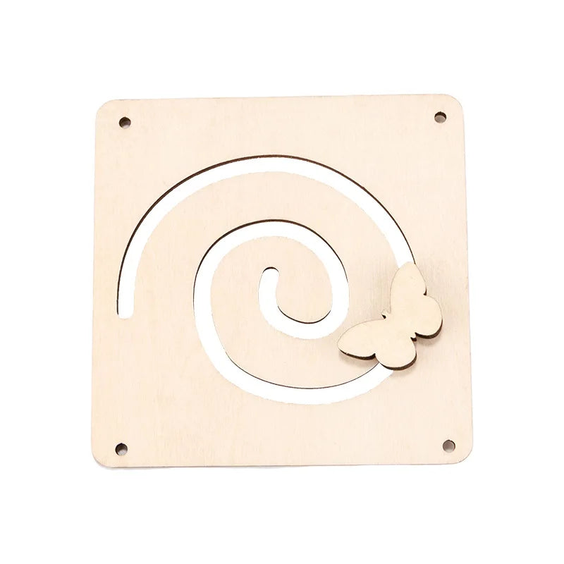 Montessori Busy Board Accessories Wood DIY Toy Material Education Activity Board Parts Toys For Children Basic Skills Learning