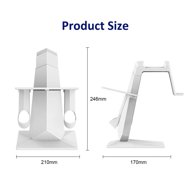 Soporte de pantalla y controlador de VR para Meta Quest 3/Meta Quest Pro/Oculus Quest 2/Oculus Quest Soporte de pantalla recargable