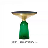 Artistic Glass Coffee Tables, Creative Design End Tables for Living Room , Stylish Accent Tea Table with Various Sizes & Colors