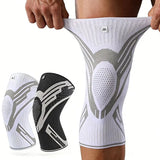 1 Pcs Compression Knee Support Sleeve Elastic Breathable Knee Pads Brace Springs Gym Sports Protector Basketball Volleyball Run