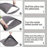 1pc 100% Cotton brushed Color block Pillowcases , Super Soft and Cozy, Wrinkle, Fade, Resistant with Envelope Closure